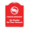 Signmission Private Driveway. No Trucks No Turnaround Heavy-Gauge Aluminum Sign, 24" x 18", RW-1824-9779 A-DES-RW-1824-9779 - alternate 1